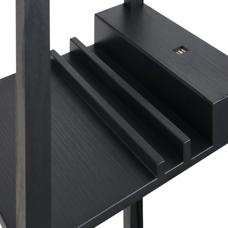 HOMCOM lampa de podea, 26x26x160cm, alba