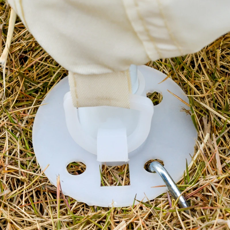 Outsunny Foisor de Gradina Impermeabil cu Plasa Tantari Bej 3 x 3 x 2.35 m