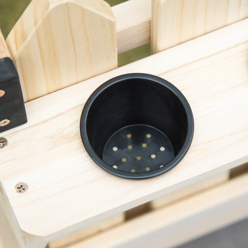 HOMCOM kinderkeuken met accessoires grijs zwart