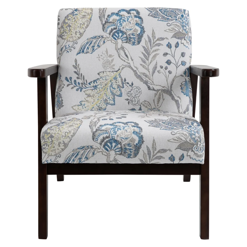 HOMCOM fotoliu captusit, cotiere din lemn, 68,5x78,5x75 cm