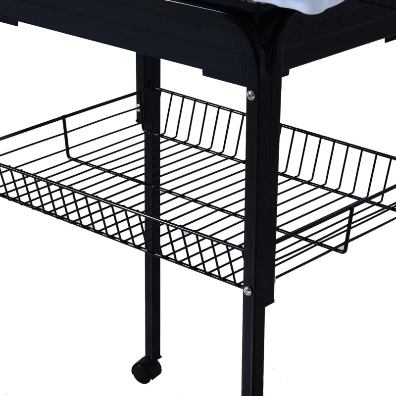 PawHut voliera cusca pentru pasari, din metal 47.5×37×153cm