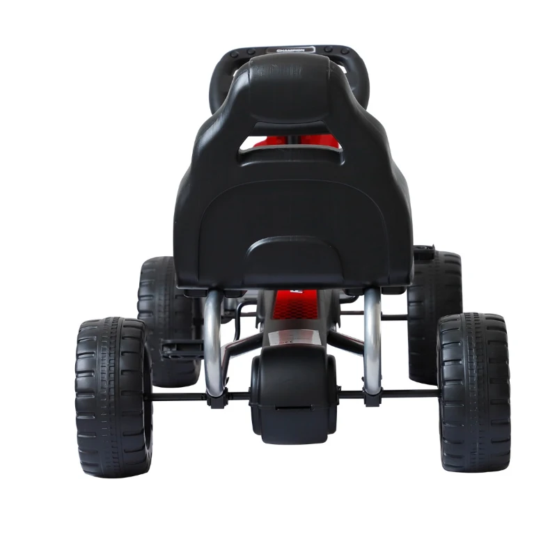 HOMCOM Go Kart cu Pedale pentru Copii 3 Ani, Rosu