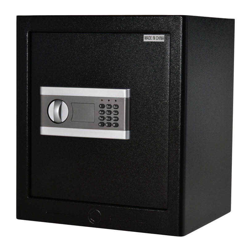 Homcom, seif otel inchidere electronica, 38x31x42.7cm, negru