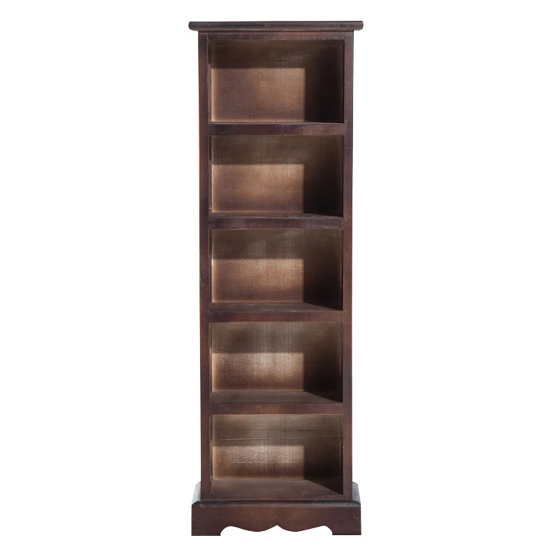 HOMCOM Mobila 5 Rafturi in Lemn, Maro, 30x17x90cm(m-8)