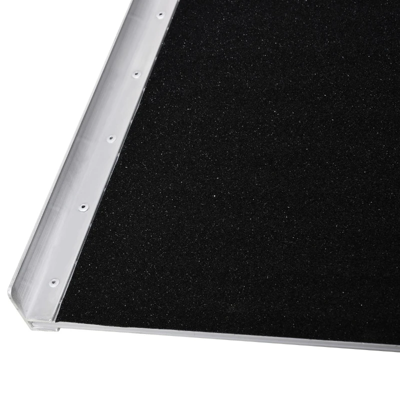 HomCom Rampa Antiderapanta pentru Scaun cu Rotile Pliabil Aluminiu, 183x72cm