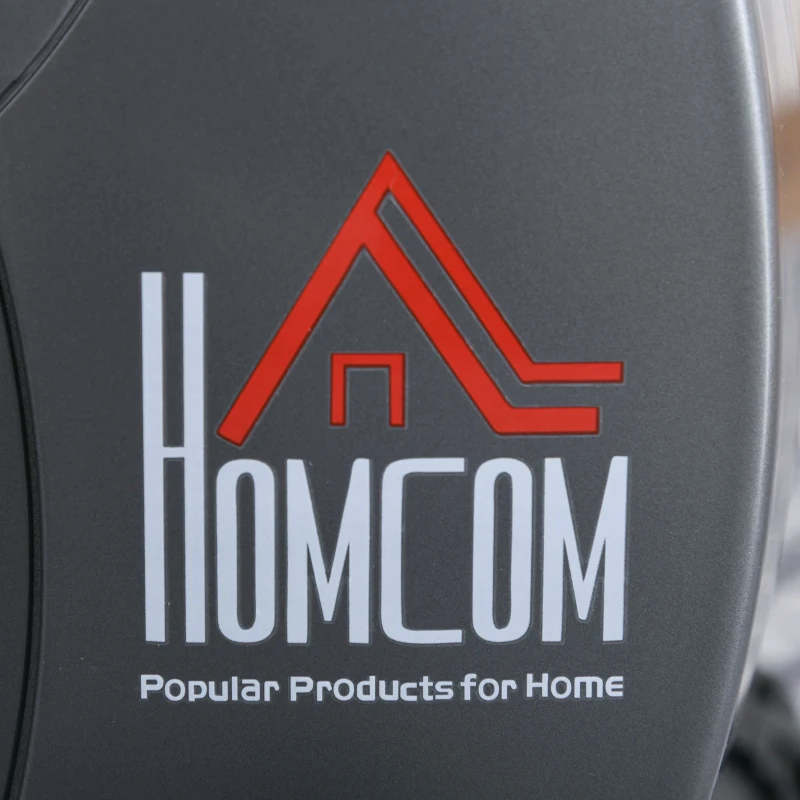 Homcom Bicicleta Fitness Pliabila – Cu Spatar, LCD & Benzi Elastice