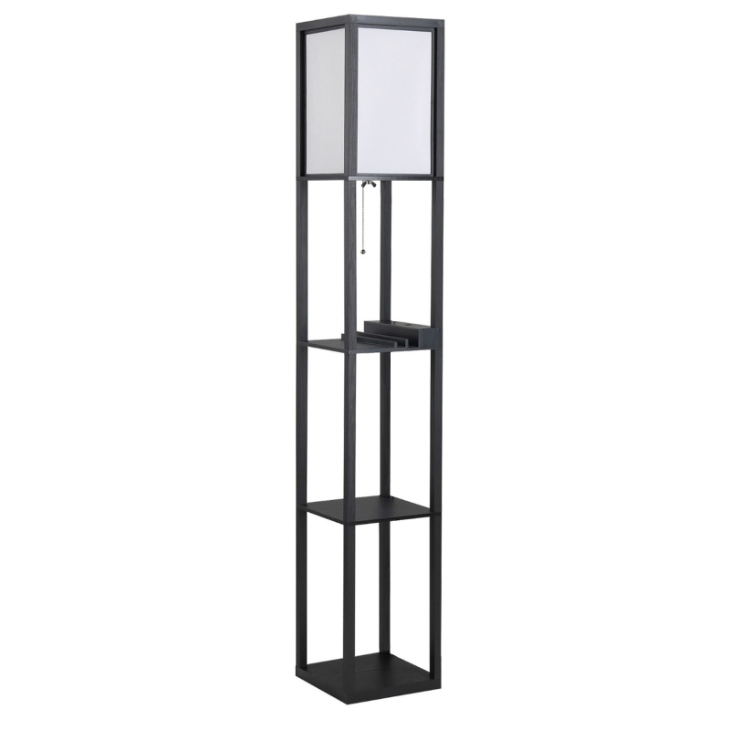 HomCom lampa de podea, 26x26x160cm, alba