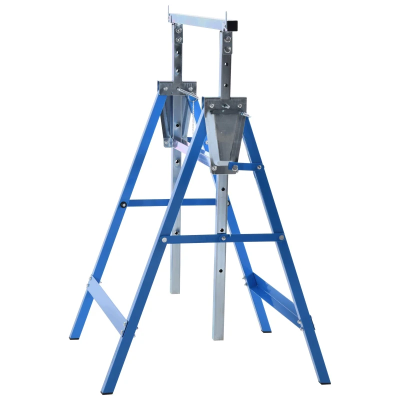 HOMCOM set suport de lucru din tuburi de otel, 68x58x80 cm