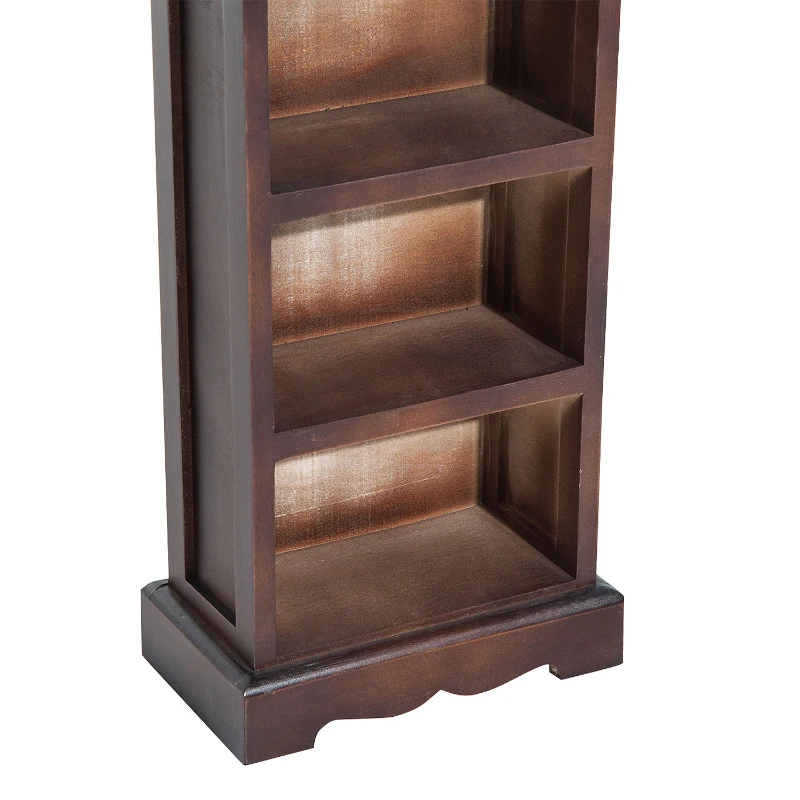 HOMCOM Mobila 5 Rafturi in Lemn, Maro, 30x17x90cm(m-10)