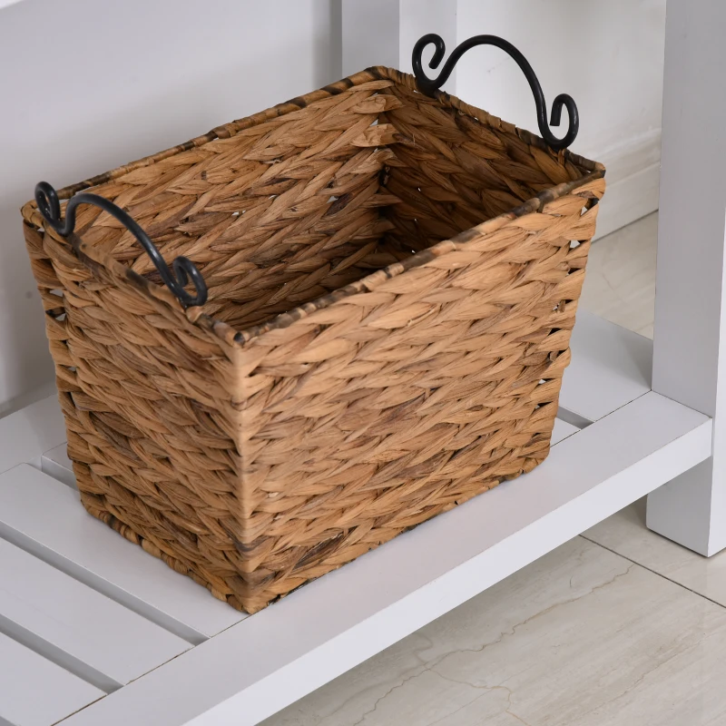 HOMCOM Mesa para Recibidor con Cajón Estante Inferior Espacioso Carga 60 kg para Pasillo Entrada Dormitorio 120x39x81 cm Blanco