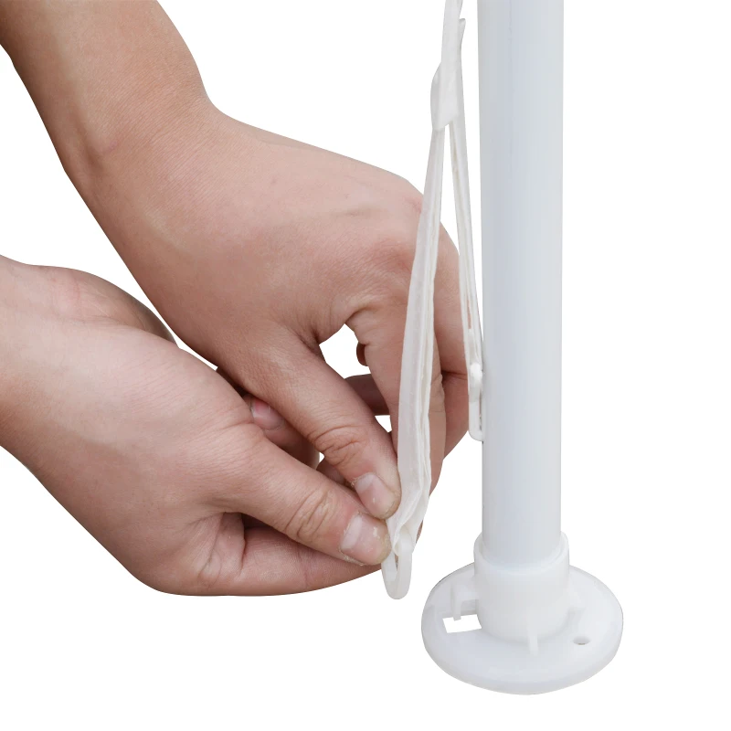 Outsunny® 3x3m Pavillon Partyzelt Bierzelt Gartenzelt Weiß