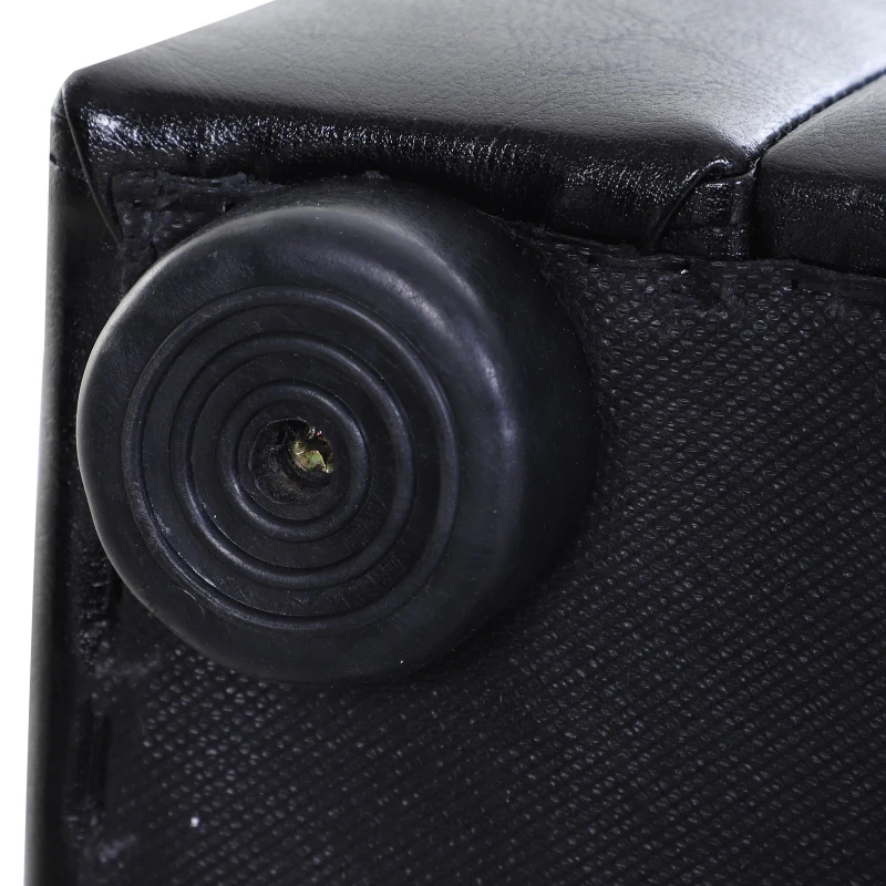 PawHut® Hundesofa Hundebett Hundecouch Haustierbett Hundematte Kunstleder Schwarz