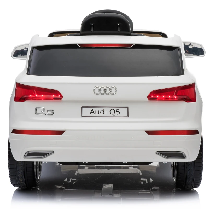 HOMCOM® Audi Q5 Elektro Kinderauto MP3 Radio USB 116 x 75 x 56 cm Weiß
