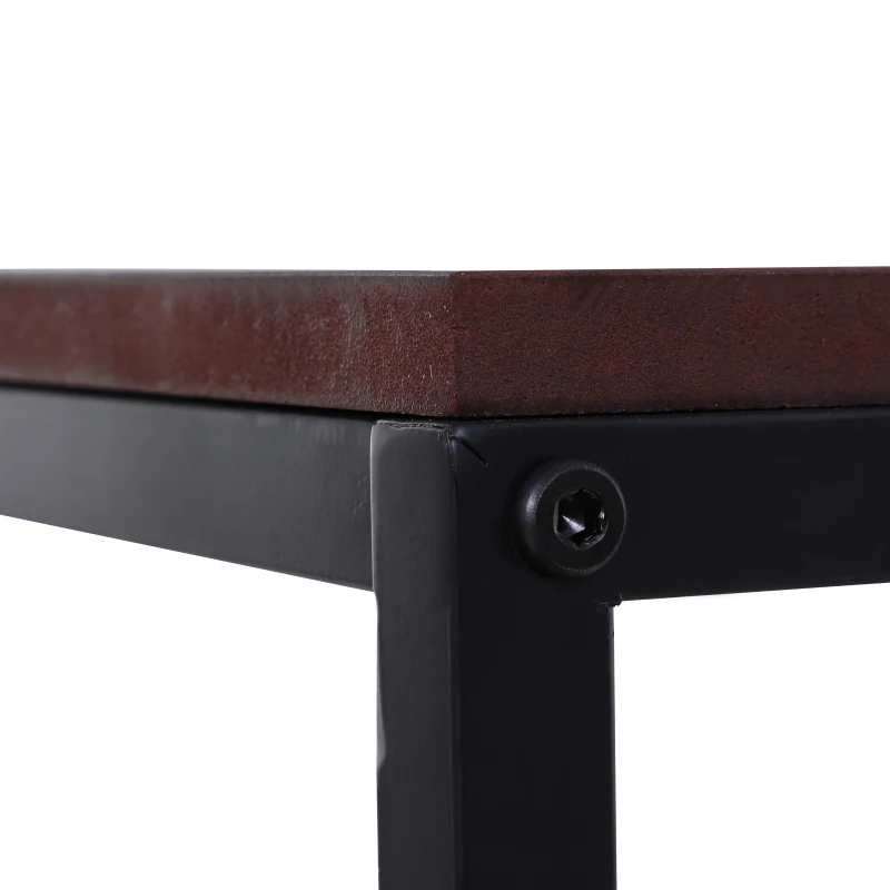 HOMCOM® Beistelltisch in C-Form Kaffeetisch Couchtisch Standtisch Tisch Metall MDF