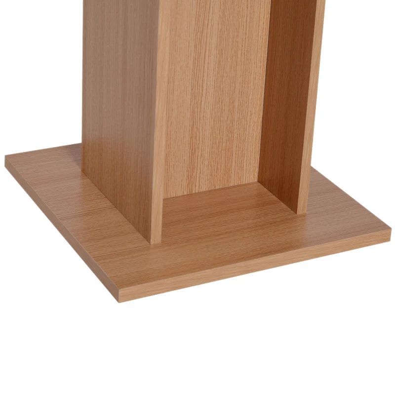 HOMCOM® Esstisch Küchentisch Esszimmertisch Holztisch Bistrotisch rechteckig Holz Natur 80 × 80 × 76,5 cm