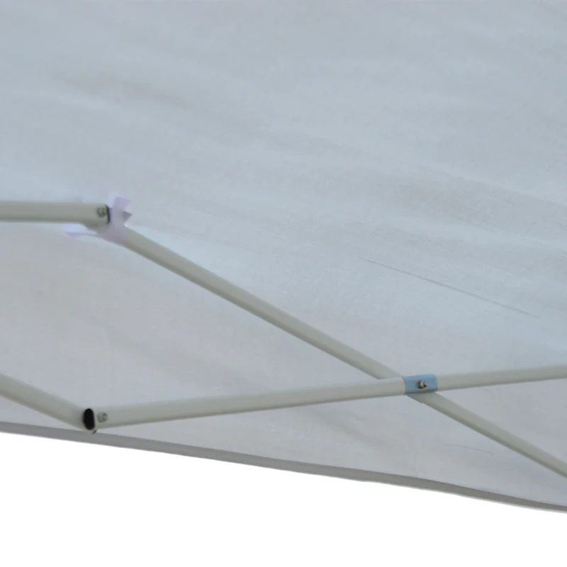 Outsunny® Faltpavillon Wasserabweisend mit Transporttasche 6 x 3 x 2,5 m Weiß Schwarz