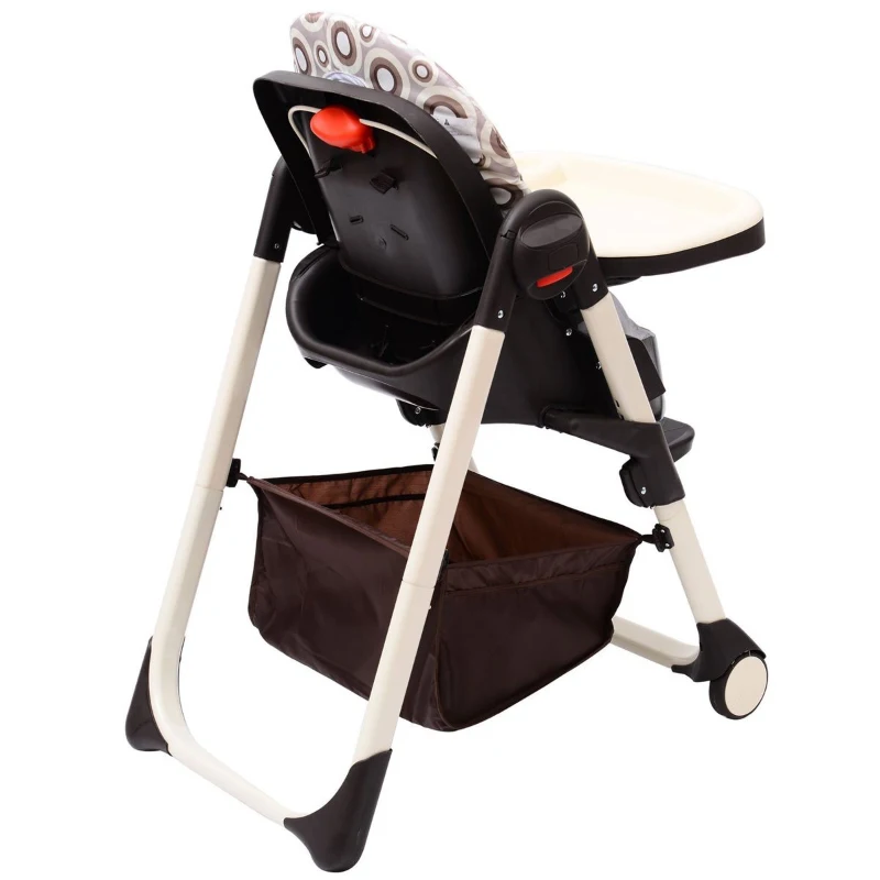 Kinderhochstuhl Treppenhochstuhl Babyhochstuhl Kinderstuhl verstellbar mit Korb