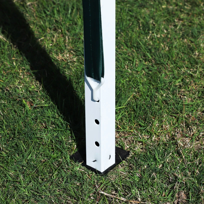 Outsunny® Faltpavillon inkl. 4 Seitenteilen weiß 3x4,5m Faltzelt Partyzelt