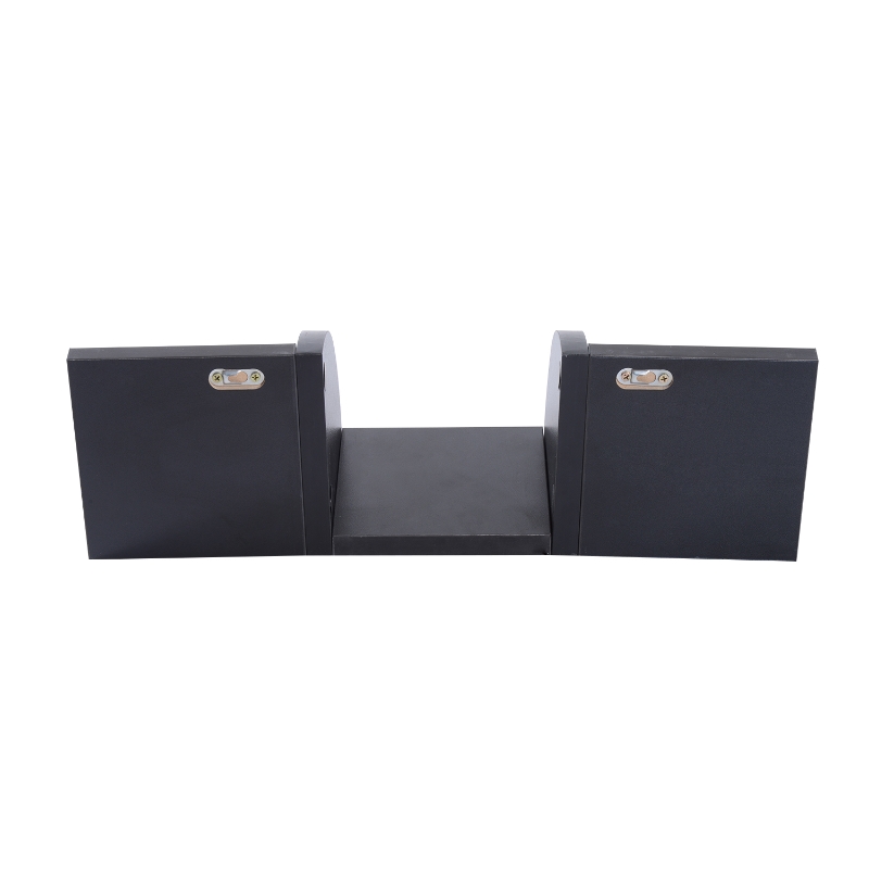 HOMCOM® Wandregal Eckregal Zickzackregal schwarz