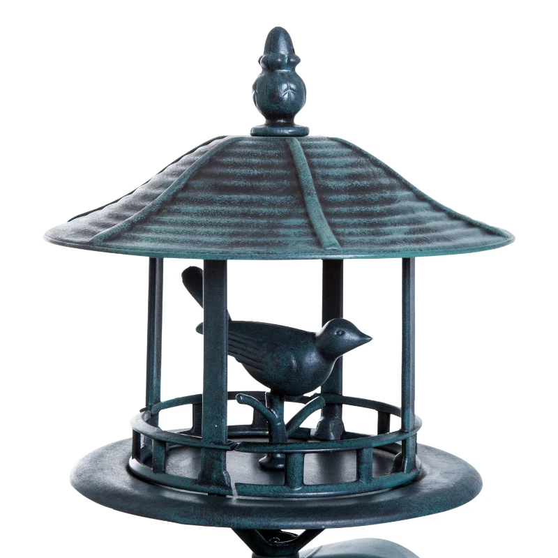 Outsunny® Vogeltränke Kunststoff Antik Grün