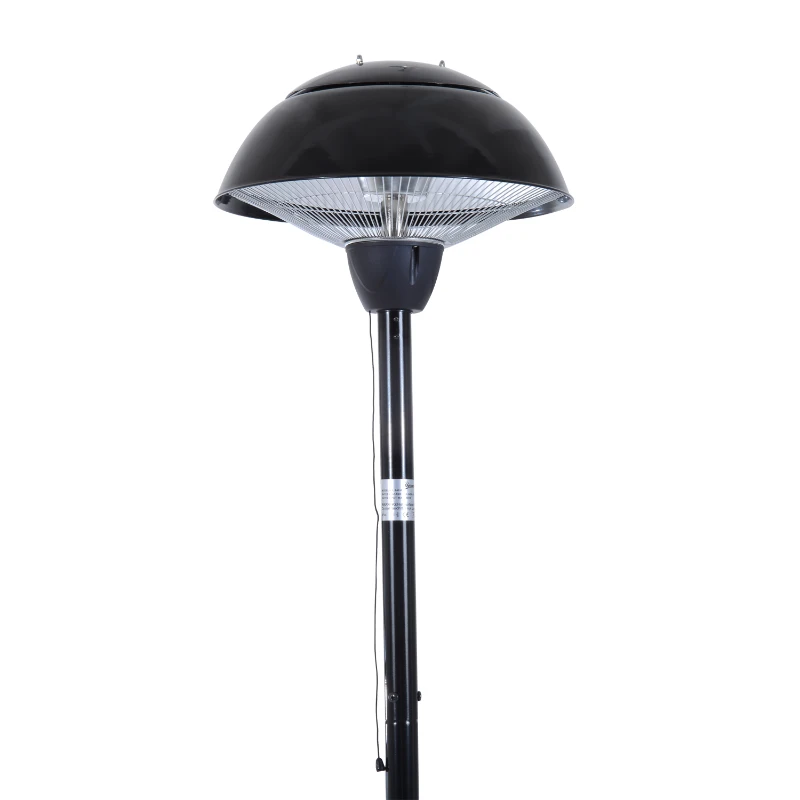 Outsunny® Elektrischer Terrassenstrahler / Infrarot Standheizstrahler 1500W