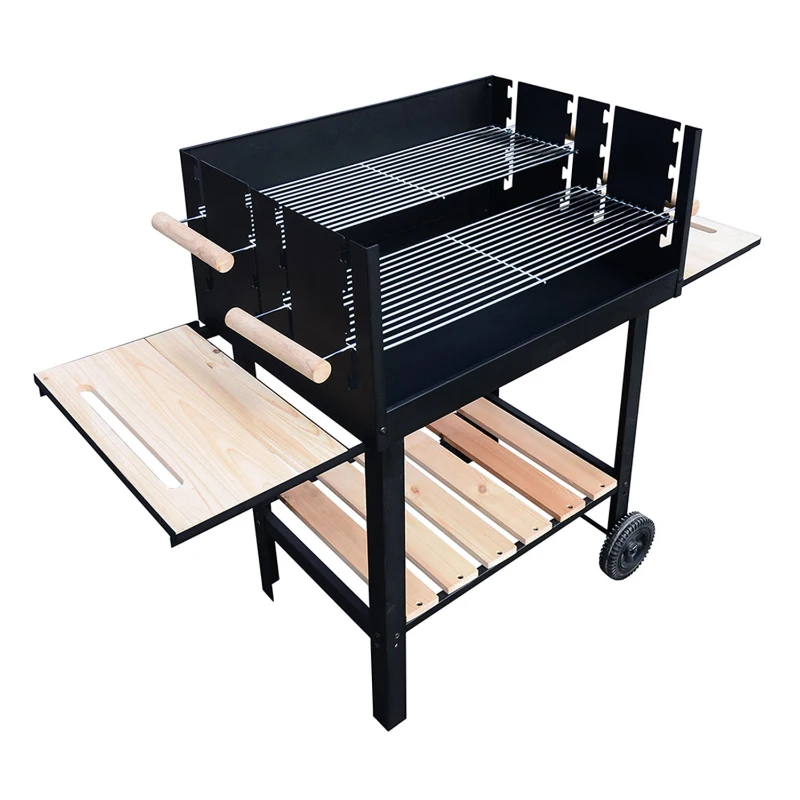 Outsunny® BBQ Grillwagen Holzkohlegrill Partygrill Holzkohle