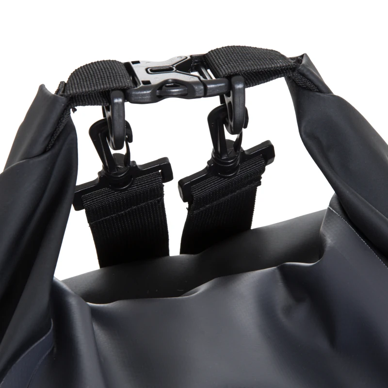 Outsunny® Wasserdichter Rucksack Tasche Beutel Packsack mit Handybeutel 20L Grau