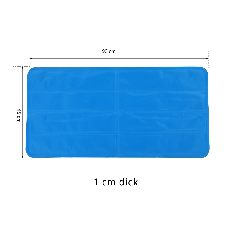 PawHut® Kühlmatte Haustiermatte Eis-Pad Blau