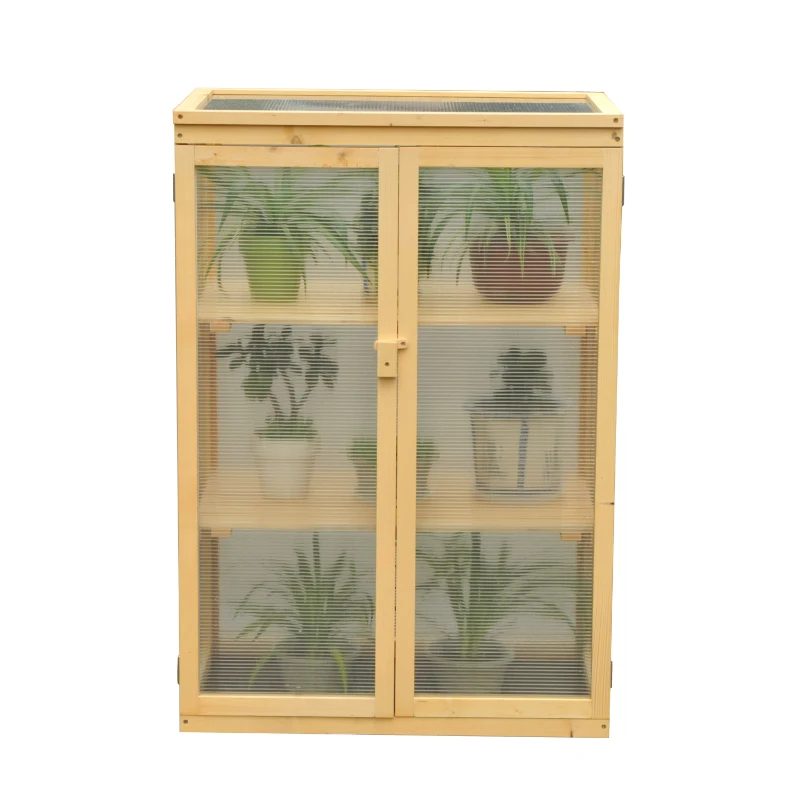Outsunny® Pflanzschrank Frühbeetkasten Holz L