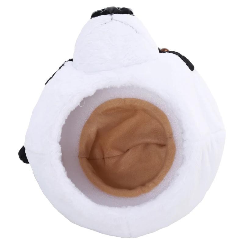 HOMCOM® Panda Tierkopfmaske | Einheitsgröße | Kostüm | Polyester | 44 x 40 x 36 cm | Weiß, Schwarz