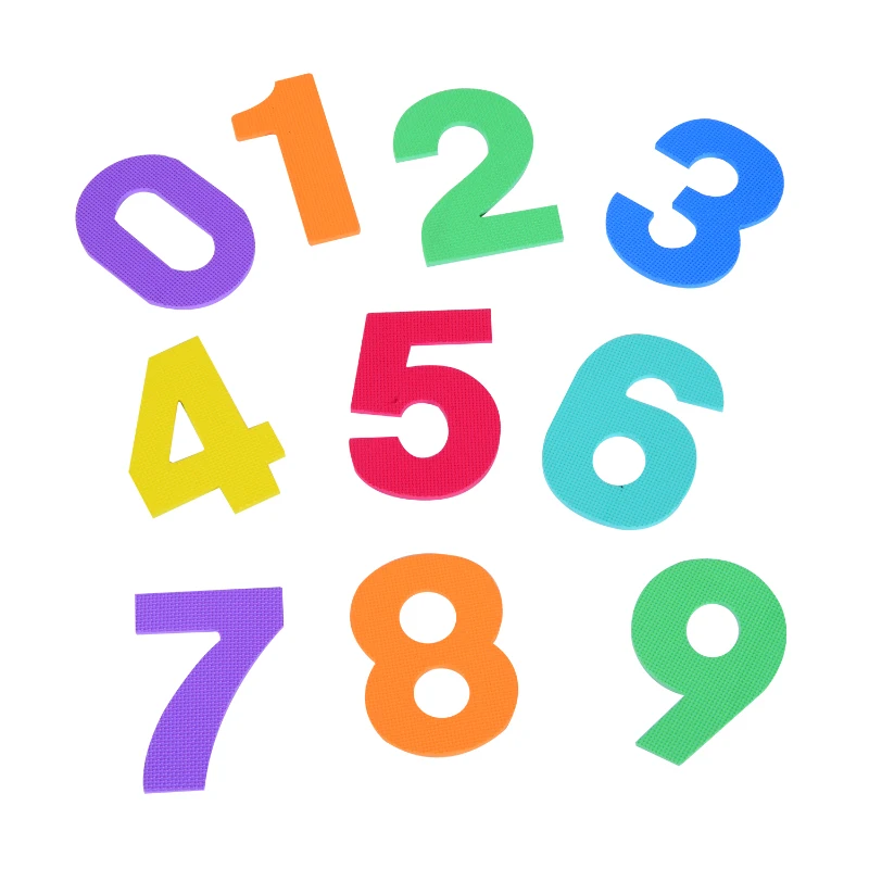 HOMCOM® 10 Stück Puzzlematte Zahlen Matte Kinder Spielmatte Kinderteppich 26-teiliges Set