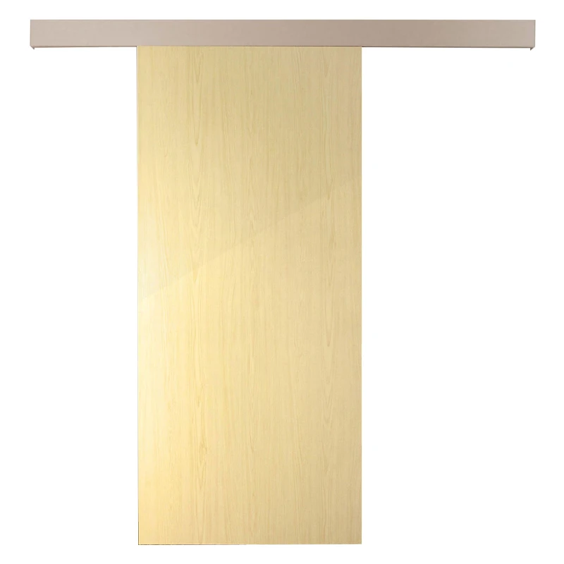 HOMCOM® Raumteiler mit Schiebefunktion | Aluminium, MDF | Natur | 88 x 203,5 cm