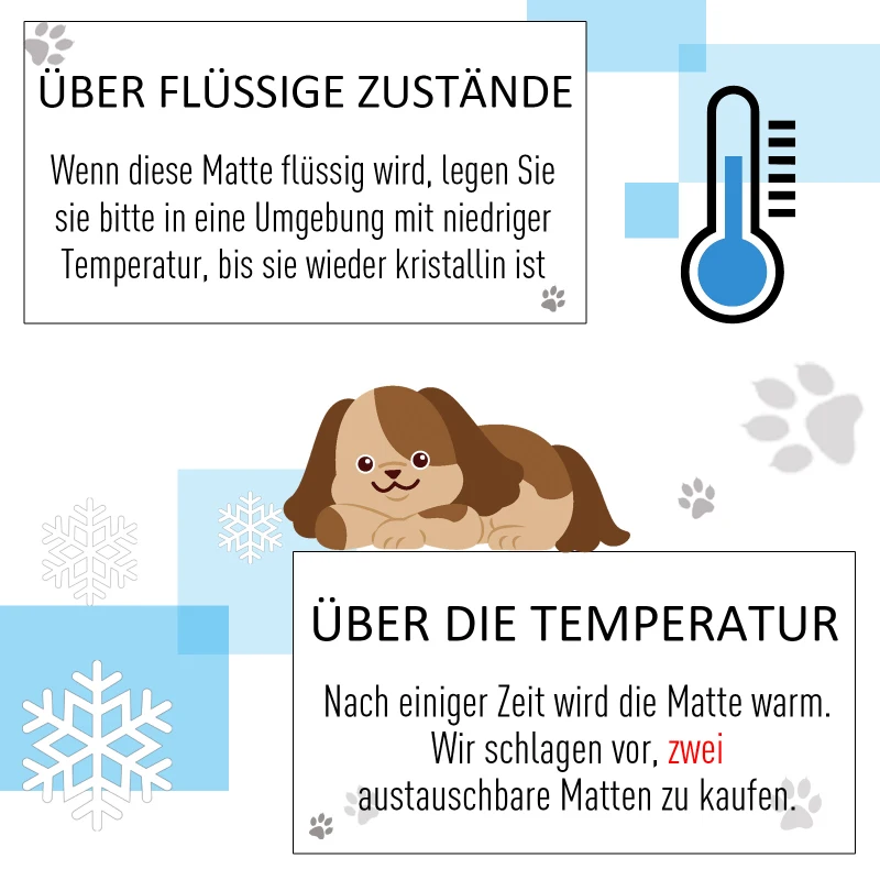 PawHut® Kühlmatte Haustiermatte Eis-Pad Blau