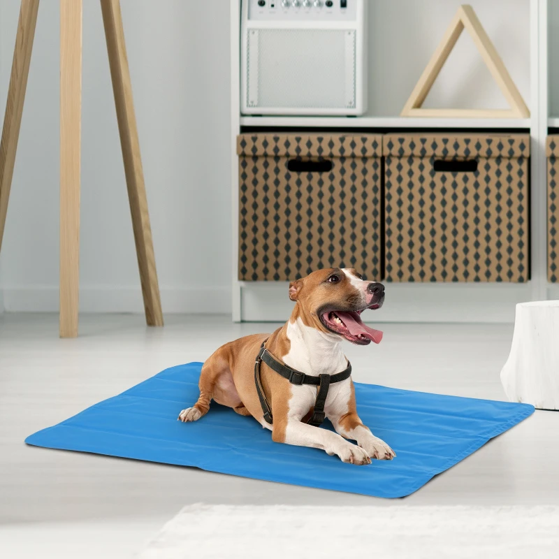 PawHut® Kühlhundematte Hundematte Haustier Kühlmatte Haustier-EIS-Pad Blau