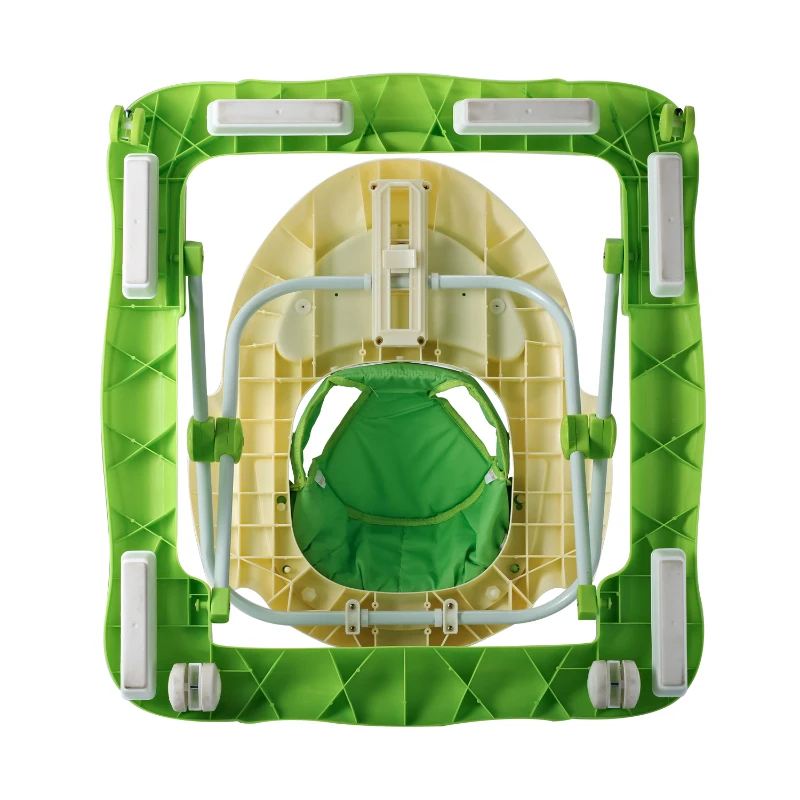 HOMCOM® Laufhilfe für Baby Gehfrei Babywalker Klappbar Höhenverstellbar grün