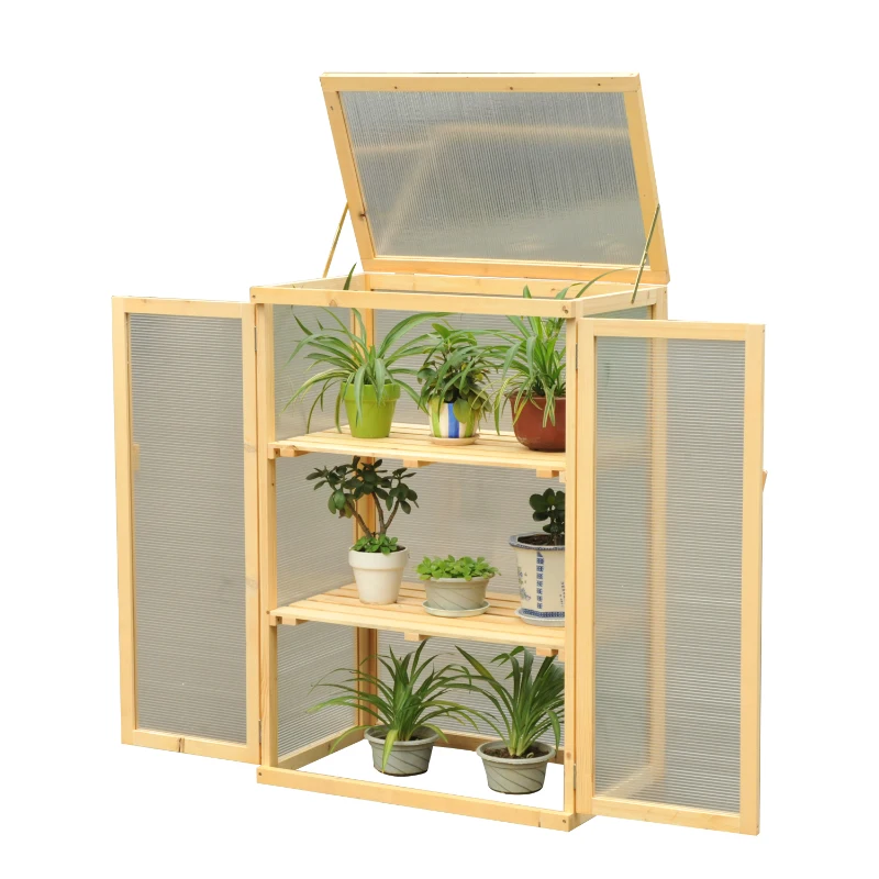 Outsunny® Pflanzschrank Frühbeetkasten Holz L