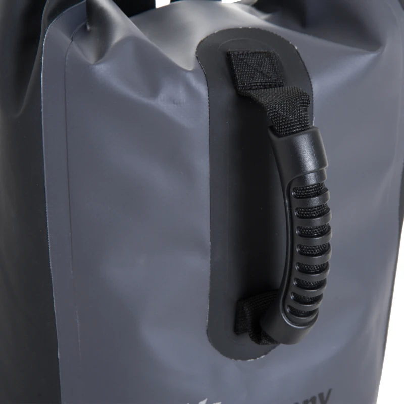 Outsunny® Wasserdichter Rucksack Tasche Beutel Packsack mit Handybeutel 20L Grau