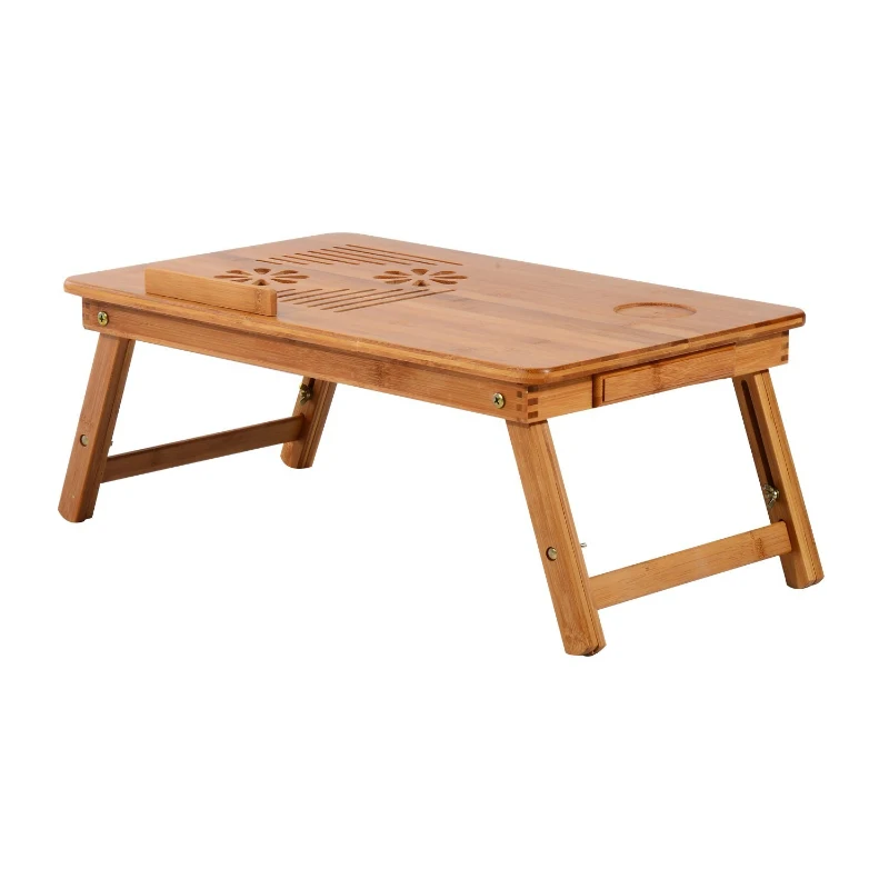 Homcom Laptoptisch Betttisch Klapptisch Notebooktisch Bambus