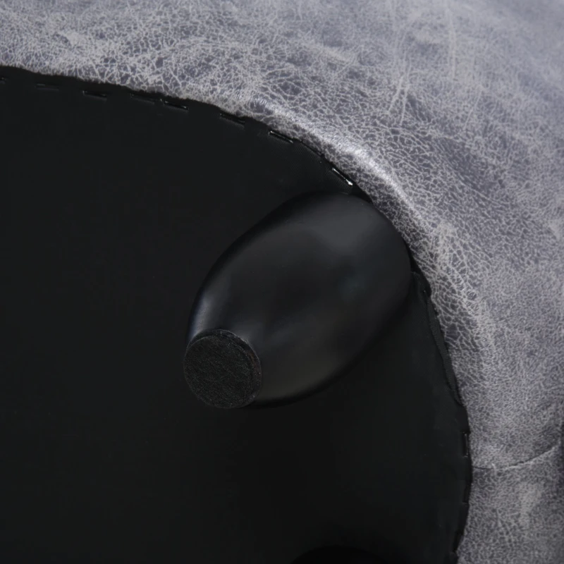 HOMCOM® Hocker für Kinder Kinderhocker Sitzhocker im Tier-Design Elefant Grau