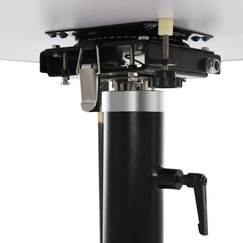 PawHut® Trimmtisch Tierpflegetisch runder Schertisch höhenverstellbar klappbar Schwarz