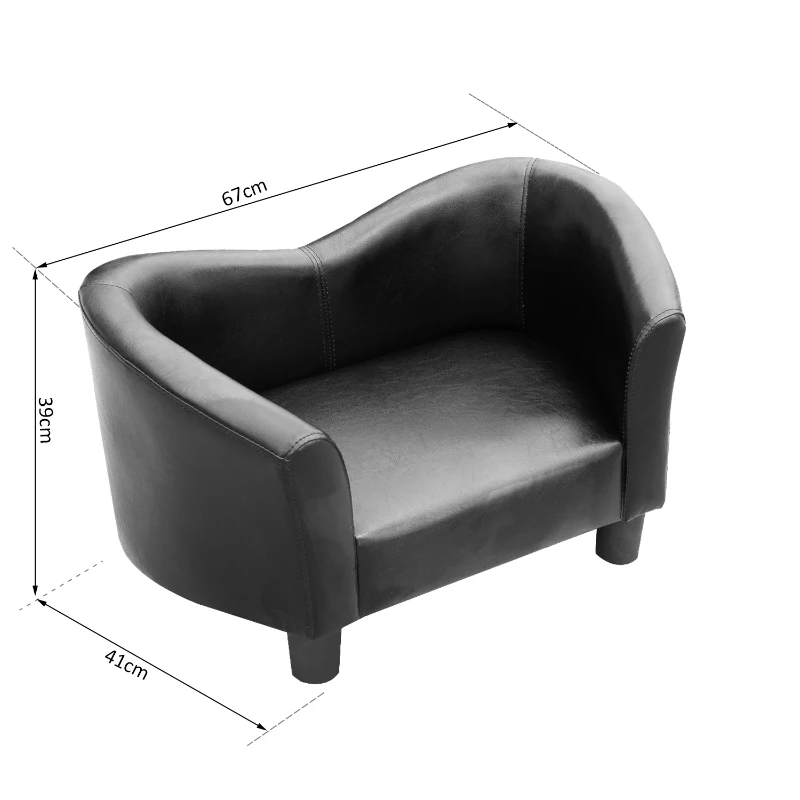 PawHut® Luxus Hundesofa Katzensofa Sofa Hundecouch Couch Hundebett Kunstleder