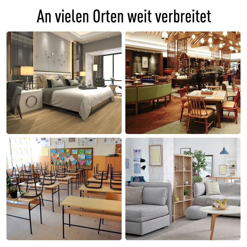 HOMCOM® Putzwagen Systemwagen 3 Ablagen mit Abfallsack Grau