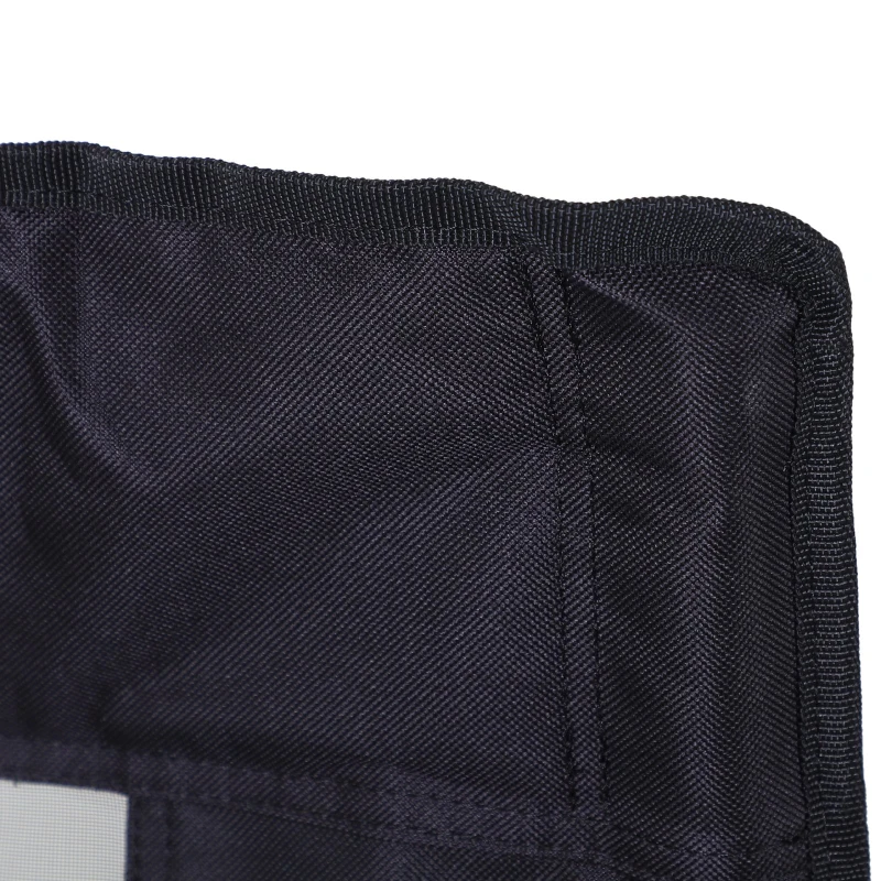 Outsunny® Campingstuhl mit Becherhalter Klappbar Oxford Schwarz