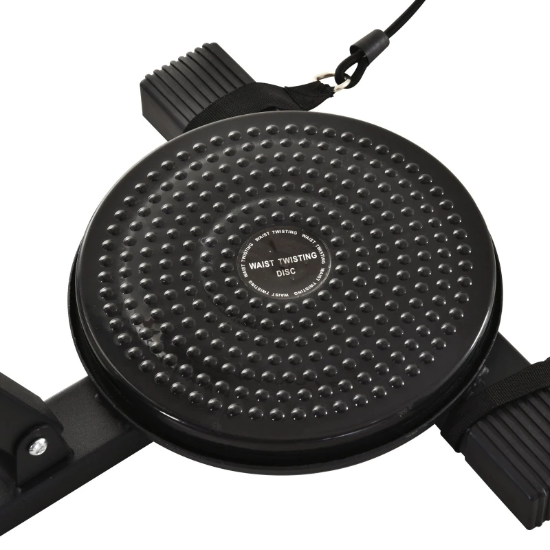 HOMCOM® Beintrainer für Senioren Pedal-Heimtrainer mit 4 Hanteln 1 Bungee-Seil Schwarz