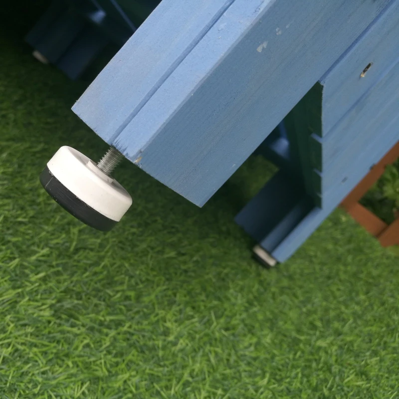 Outsunny® Gartenhaus 2-in-1 Gerätehaus mit Brennholzlagerraum Geräteschuppen Holz Blau