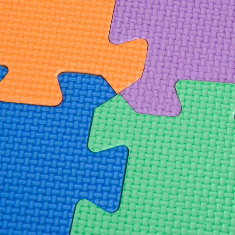 HOMCOM® Puzzlematte Spielmatte Bodenmatte Alphabet 38 Stück 31x31cm