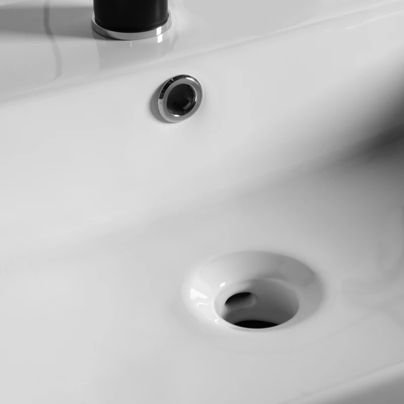 kleankin® Waschbecken Waschschale Waschtisch Aufsatzwaschbecken Keramik 52 x 42 x 15,5 cm