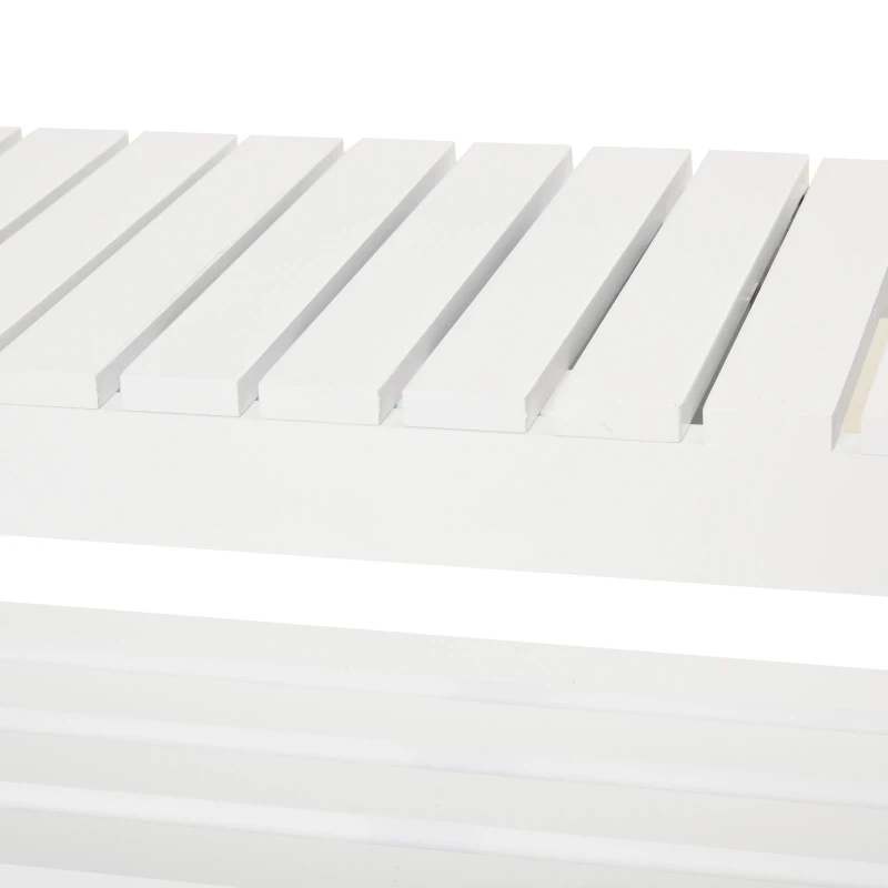 HOMCOM® Schuhbank, Sitzbank, Sitztruhe, Eingangsbereich, Dreistufiges Design Kiefernholz