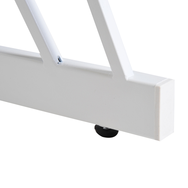 HOMCOM® Computertisch PC-Tisch Arbeitstisch mit Tastaturauszug Schublade Eiche+Weiß 110 x 55 x 76 cm