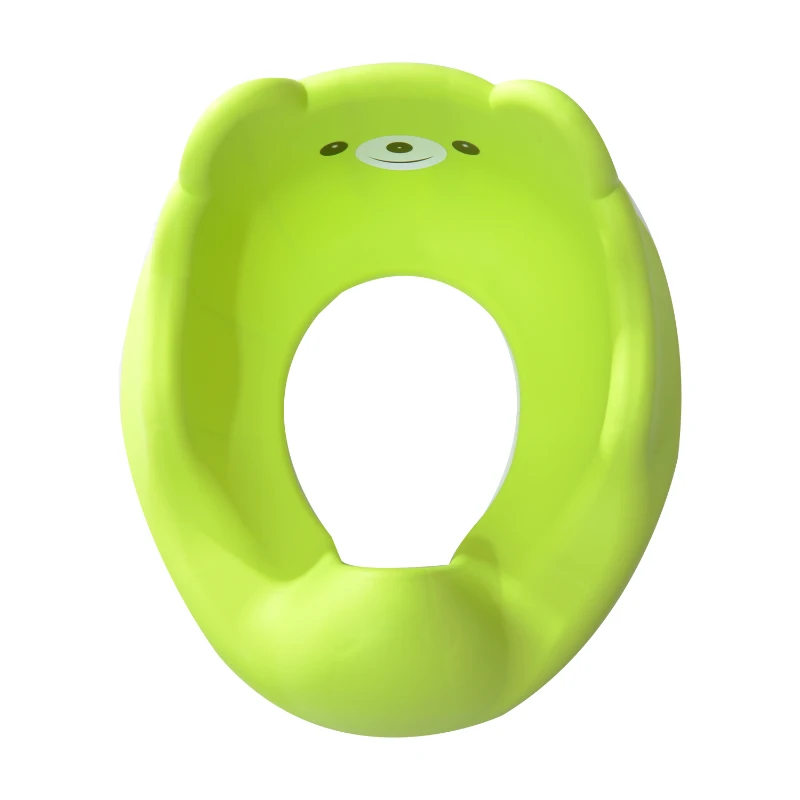 HOMCOM Kinder Toilettensitz Toilettenaufsatz Kindertoilette WC-Sitz grün